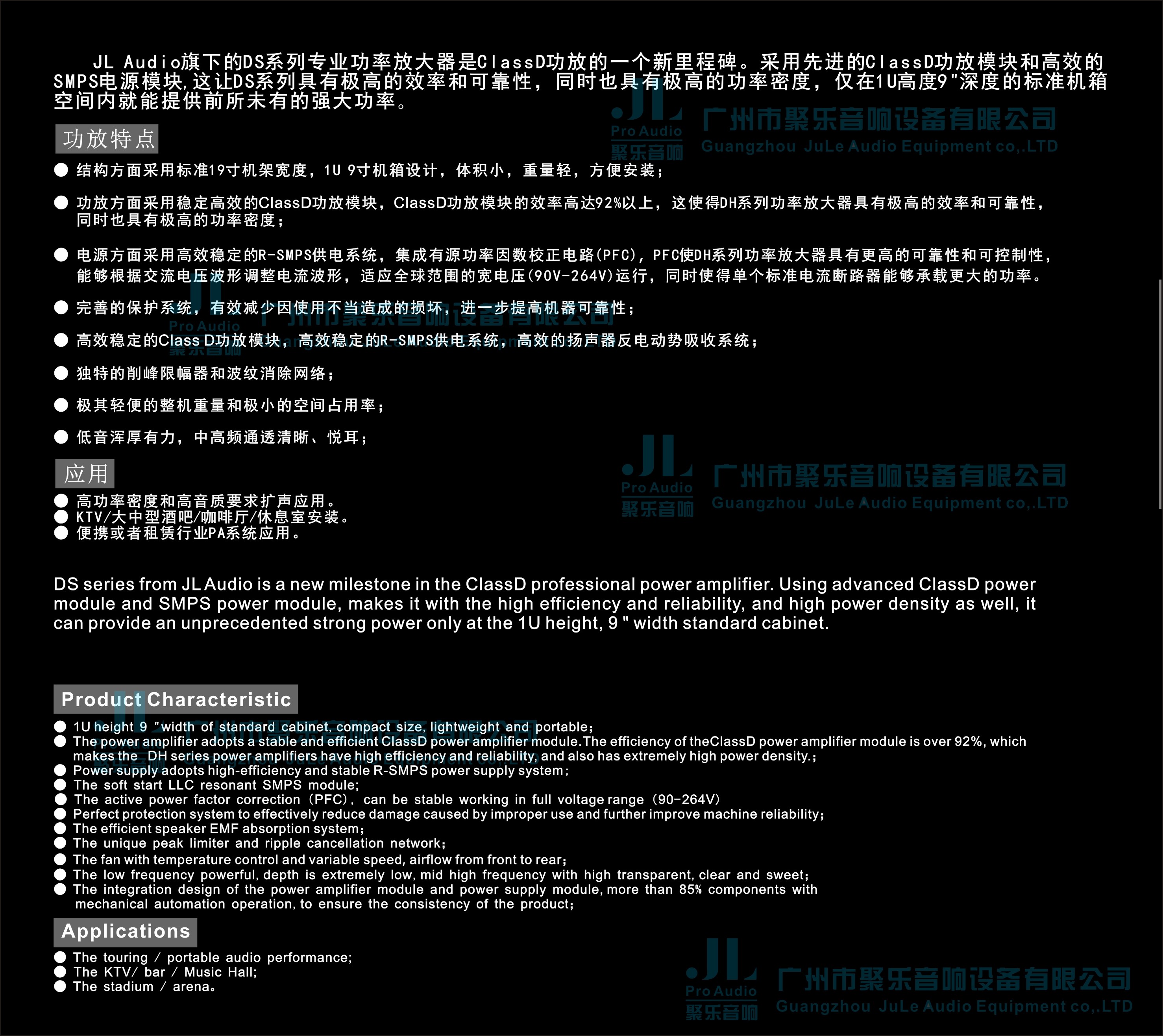 數(shù)字功放 DS系列 兩通道 第2張